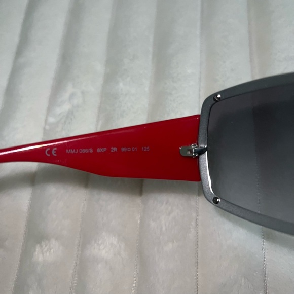 Marc Jacobs Red Shield Sunglasses - Picture 4 of 5